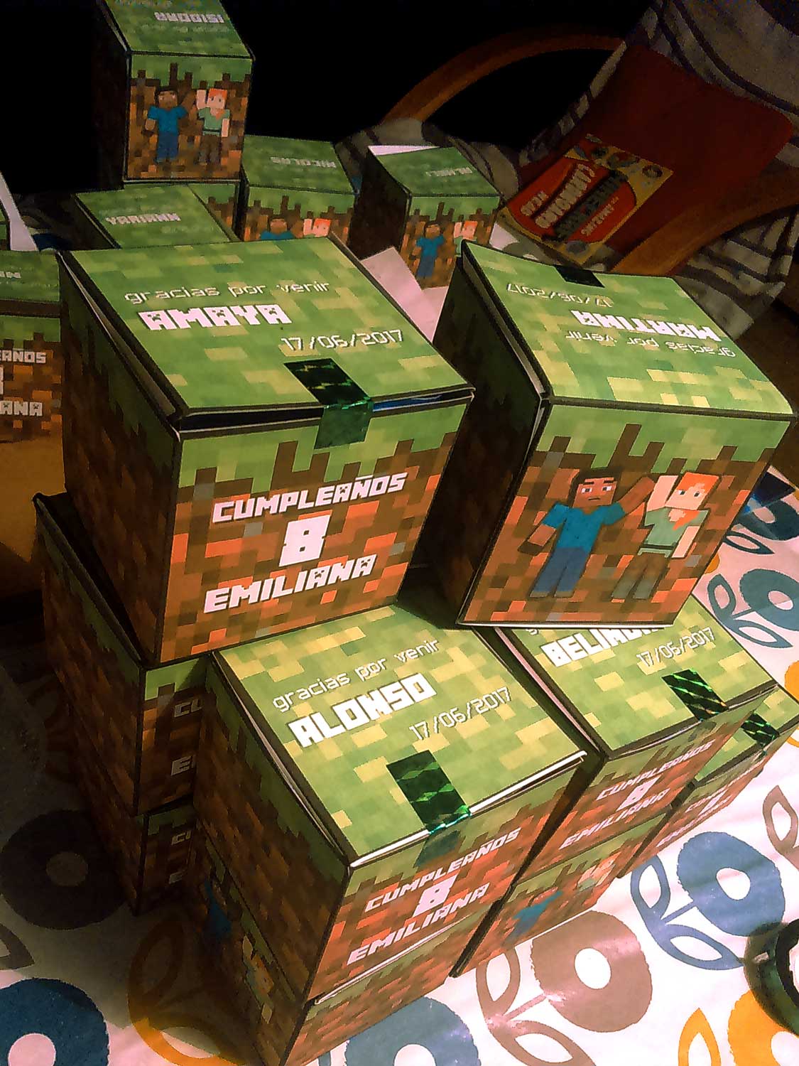 Minecraft, cumpleaños en pixeles.